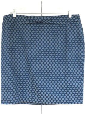 New! Ann Taylor LOFT 16 Blue Dotted Pencil Skirt